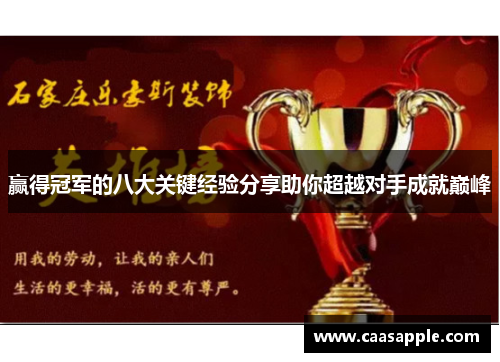 赢得冠军的八大关键经验分享助你超越对手成就巅峰